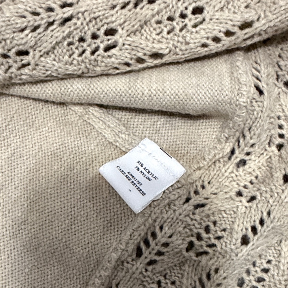 Maurices Tan Open-Knit Women's Cardigan - Picture 5 of 6